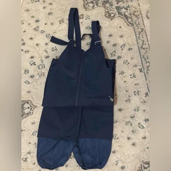 Navy blue Top Gear waterproof bibs - Picture 1 of 2